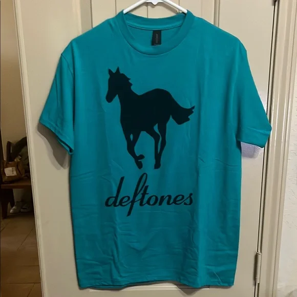 Teal Deftones Medium Shirt - Picture 3 of 4